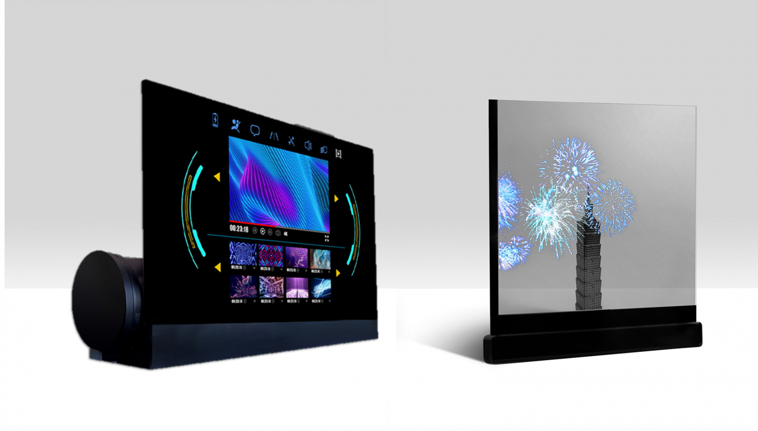 可卷式、折迭性、高透明